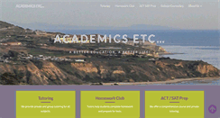 Desktop Screenshot of academics-etc.com