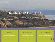 Tablet Screenshot of academics-etc.com